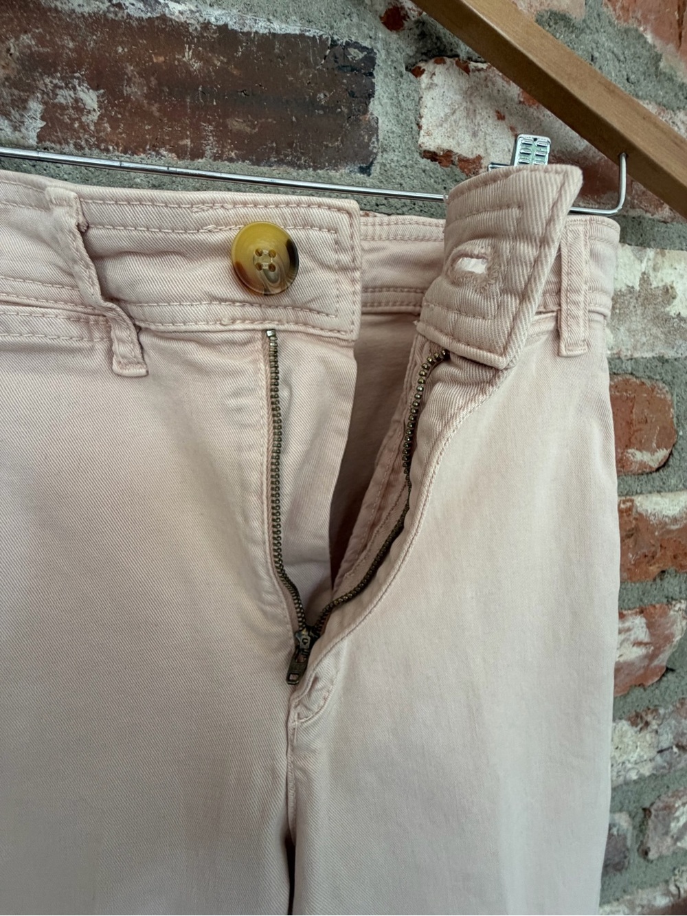 Marine Layer Bridget Wide Leg Crop Pants‎ Peach Whip Size 4 - Picture 5 of 9
